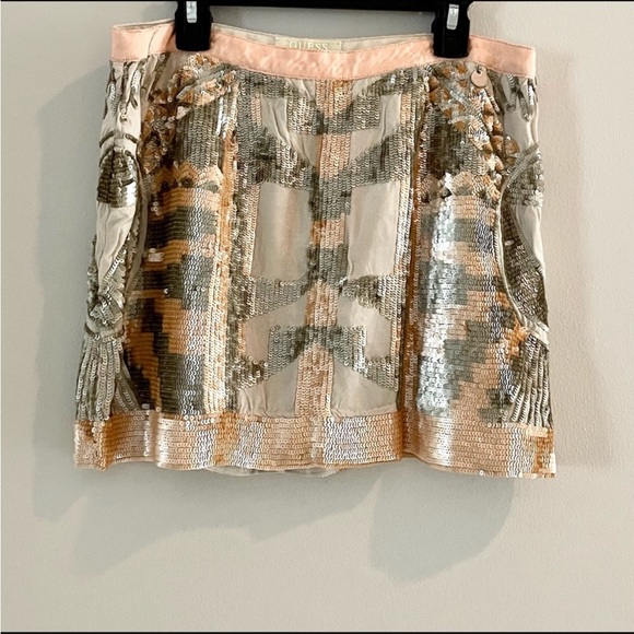 Guess sequins mini skirt size 28 - Picture 2 of 9